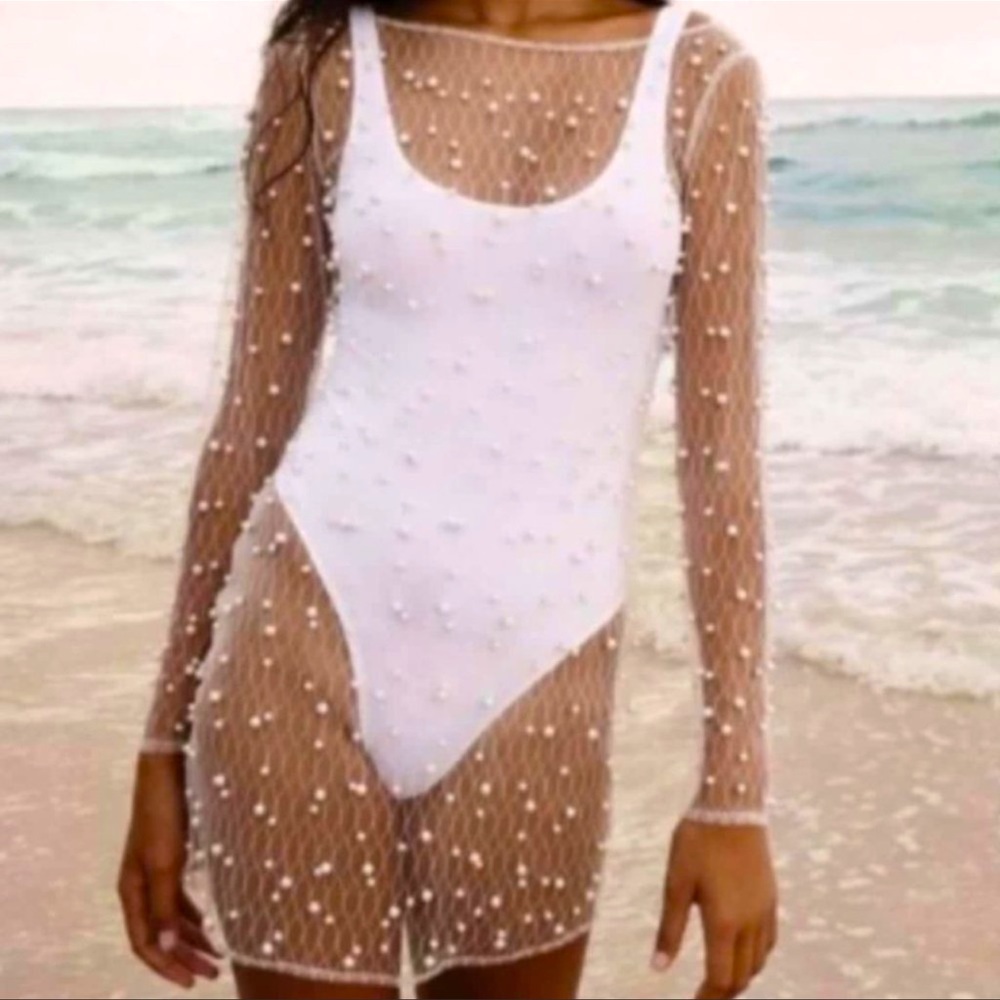 Pearl Swim Cover - Perfect for Bride. Size M